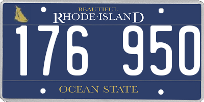 RI license plate 176950