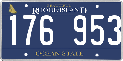 RI license plate 176953