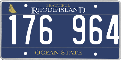 RI license plate 176964