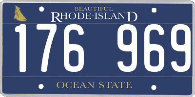 RI license plate 176969