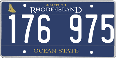 RI license plate 176975