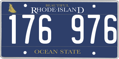RI license plate 176976