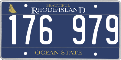 RI license plate 176979