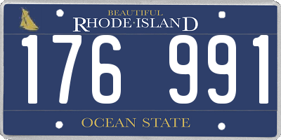 RI license plate 176991