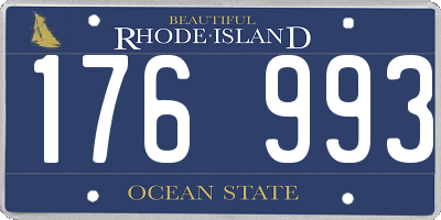 RI license plate 176993