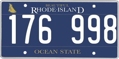RI license plate 176998