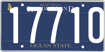 RI license plate 17710