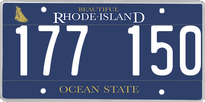 RI license plate 177150