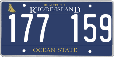 RI license plate 177159