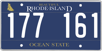 RI license plate 177161