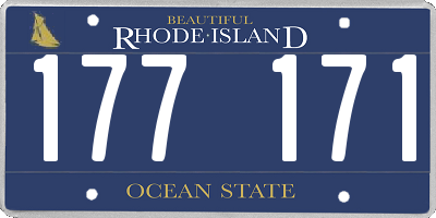 RI license plate 177171
