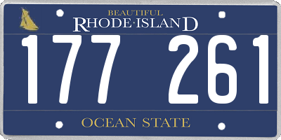 RI license plate 177261
