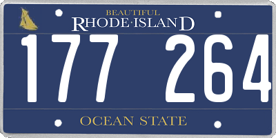 RI license plate 177264