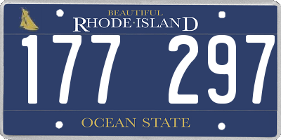 RI license plate 177297