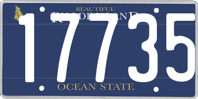 RI license plate 17735