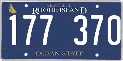RI license plate 177370