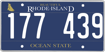 RI license plate 177439