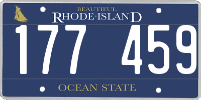 RI license plate 177459
