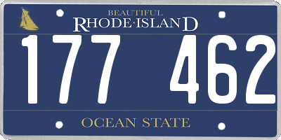 RI license plate 177462