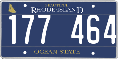 RI license plate 177464