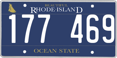 RI license plate 177469