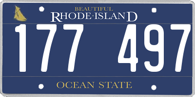 RI license plate 177497