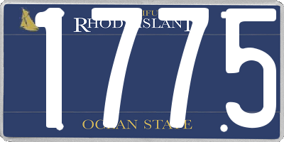 RI license plate 1775