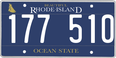 RI license plate 177510
