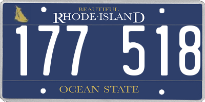 RI license plate 177518