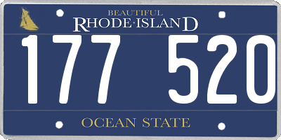 RI license plate 177520