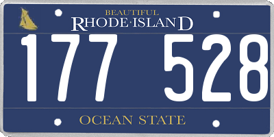 RI license plate 177528