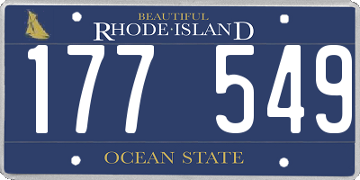 RI license plate 177549