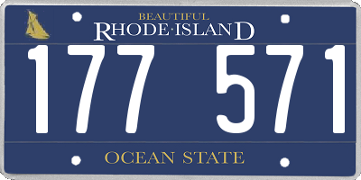 RI license plate 177571
