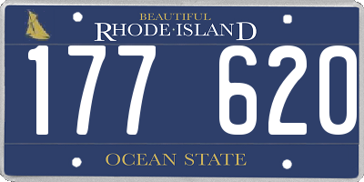 RI license plate 177620
