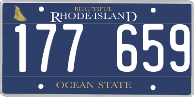 RI license plate 177659