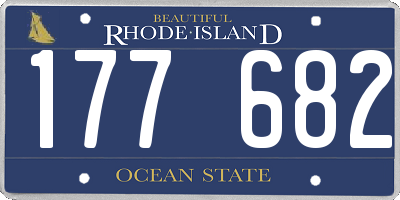 RI license plate 177682