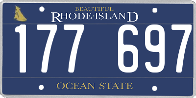 RI license plate 177697