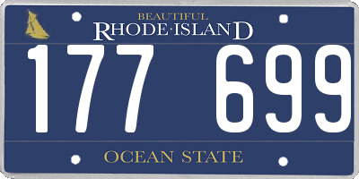 RI license plate 177699