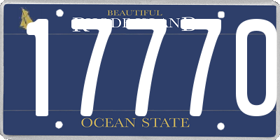 RI license plate 17770