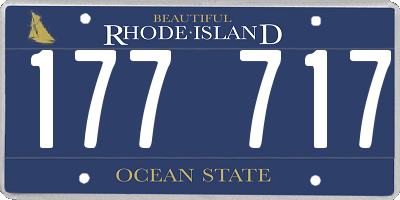 RI license plate 177717