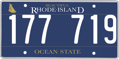 RI license plate 177719