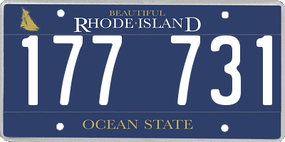 RI license plate 177731