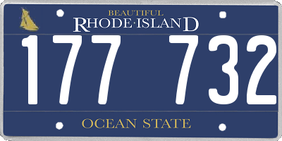 RI license plate 177732