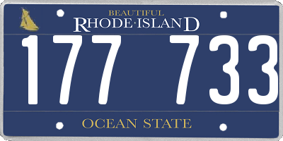 RI license plate 177733