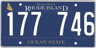 RI license plate 177746