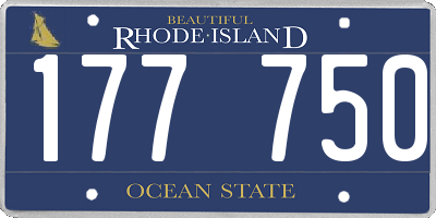 RI license plate 177750