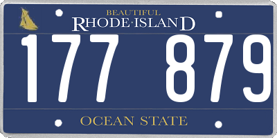 RI license plate 177879