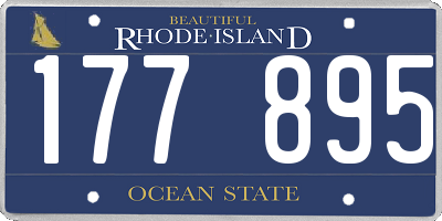 RI license plate 177895
