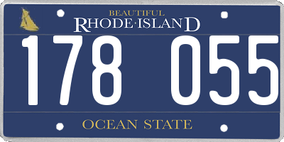 RI license plate 178055