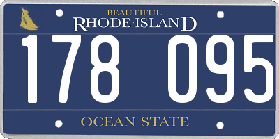 RI license plate 178095